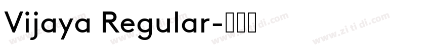 Vijaya Regular字体转换